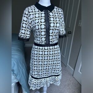 old money style lace dress